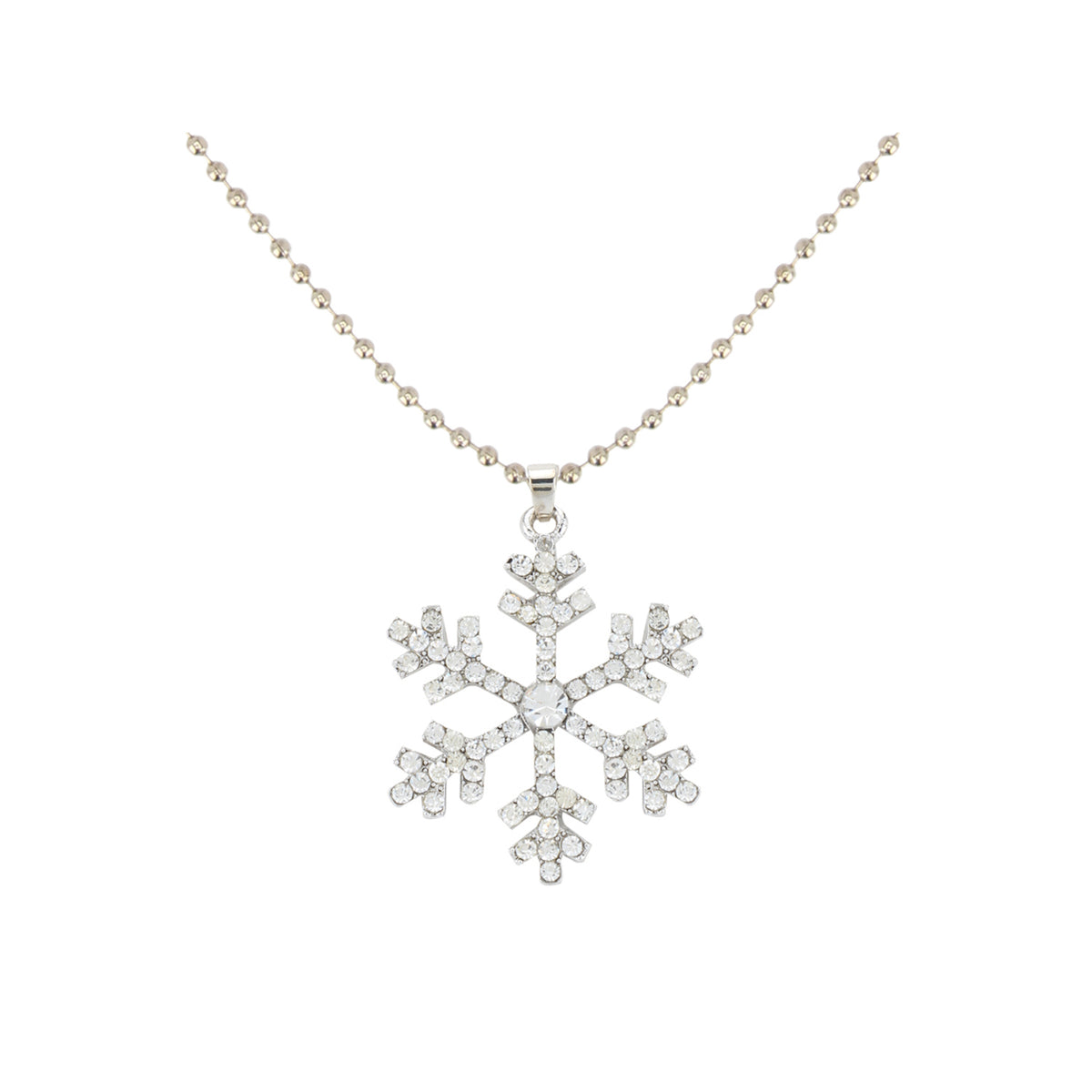 Frozen Inspired White Snowflake Pendant