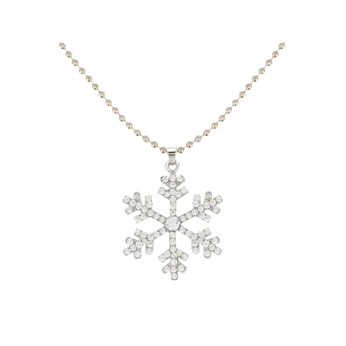 Frozen Inspired White Snowflake Pendant