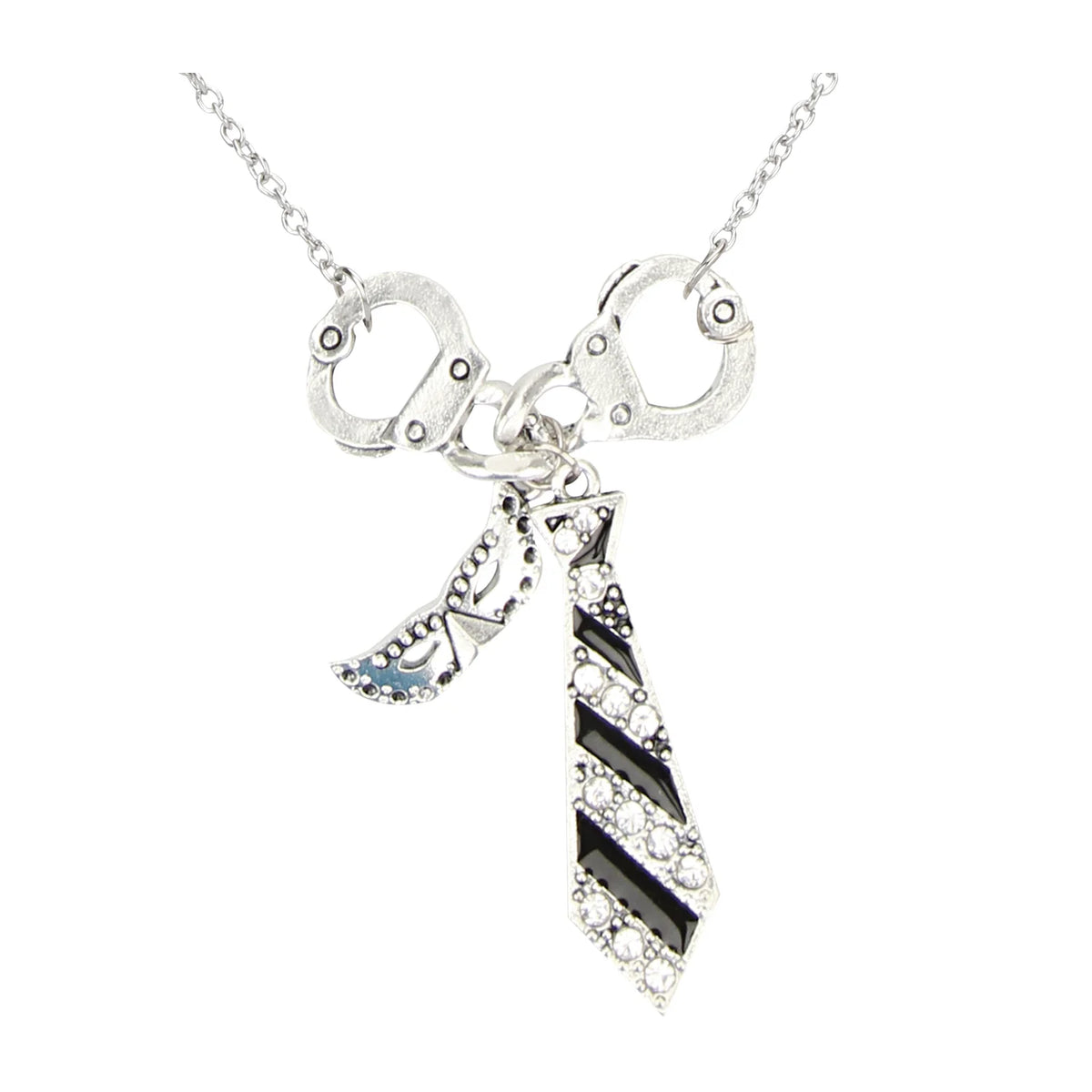 Fifty Shades of Grey Inspired Cuff and Tie Pendant