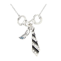 Fifty Shades of Grey Inspired Cuff and Tie Pendant