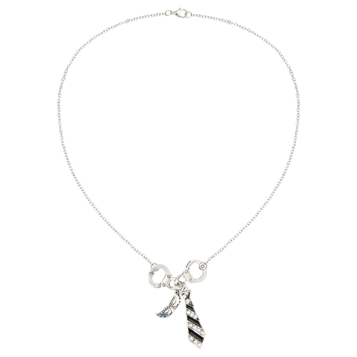 Fifty Shades of Grey Inspired Cuff and Tie Pendant