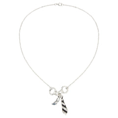 Fifty Shades of Grey Inspired Cuff and Tie Pendant