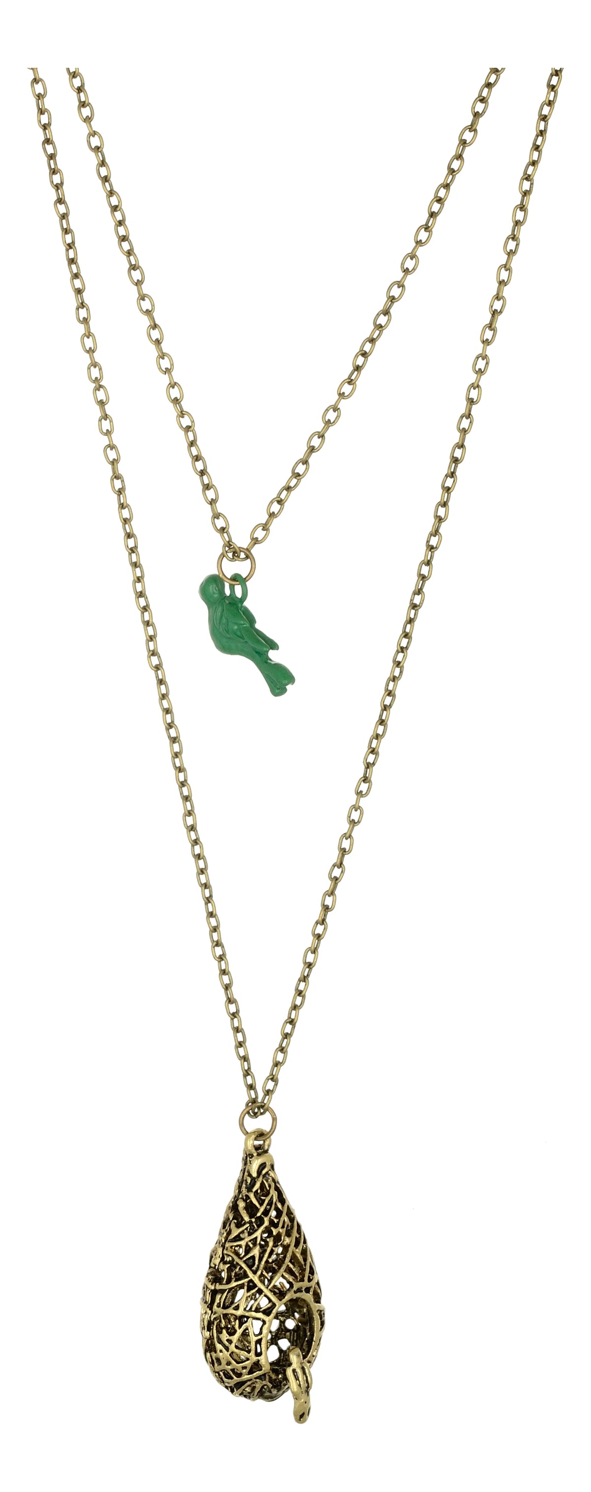 Vampire Diaries Inspired Shadowhunters Blue Bird and Birdcage Necklace worn by Elena and Clary