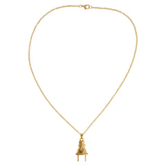 Flash Inspired Gold Electrical Plug Pendant