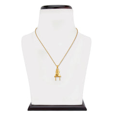 Flash Inspired Gold Electrical Plug Pendant