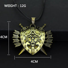 Legend of Zelda Inspired Sigil Bronze Pendant