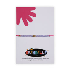 BHABHI Morse Code Rakhi – Color-Coded Beads with Greeting Card – Unique Handmade Raksha Bandhan Gift for Bhabhi [RA236]