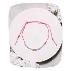 BHABHI Morse Code Rakhi – Color-Coded Beads with Greeting Card – Unique Handmade Raksha Bandhan Gift for Bhabhi [RA236]