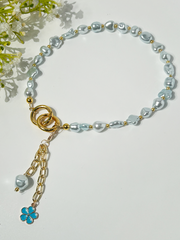Lumba, Reimagined — Aqua Dream | 4-in-1 Baroque Pearl Lumba Rakhi