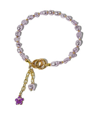 Lumba, Reimagined — Lilac Mist | 4-in-1 Baroque Pearl Lumba Rakhi