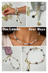Lumba, Reimagined — Confetti | 4-in-1 Baroque Pearl Lumba Rakhi