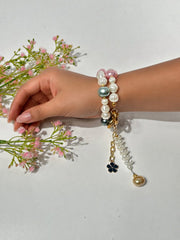 Lumba, Reimagined — Confetti | 4-in-1 Baroque Pearl Lumba Rakhi