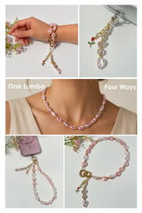Lumba, Reimagined — Rose Blush | 4-in-1 Baroque Pearl Lumba Rakhi