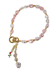 Lumba, Reimagined — Rose Blush | 4-in-1 Baroque Pearl Lumba Rakhi