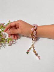 Lumba, Reimagined — Rose Blush | 4-in-1 Baroque Pearl Lumba Rakhi