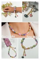 Lumba, Reimagined — Kaleidoscope | 4-in-1 Baroque Pearl Lumba Rakhi