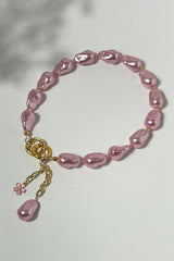 Lumba, Reimagined — Petal Pink | 4-in-1 Baroque Pearl Lumba Rakhi