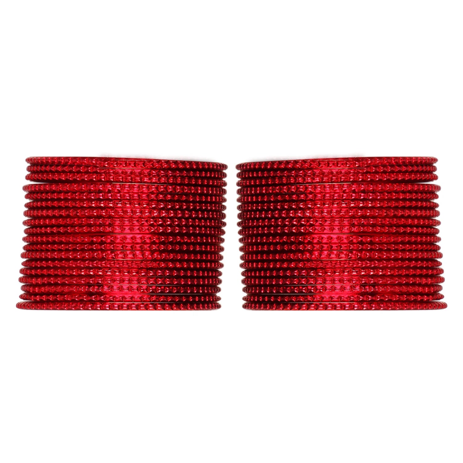 Red Metal Bangles Set (36 Pcs) – Classic & Festive Bangles [TBN035]