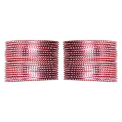 Light Pink Metal Bangles Set (36 Pcs) – Soft & Stylish Jewelry [TBN042]