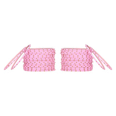 Set of 48 Light Pink Metal Bangle For Girls [TBN070]