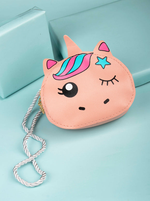 Arendelle Unicorn Coin Purse for Girls in Pink [ABG004]