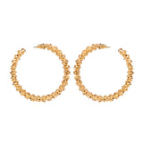 Gold Shinning Bling Hoop Eleanore Earrings [AER031-a]