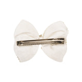 White Pearl Bow Hair Clip for Young Girls [AHA040]