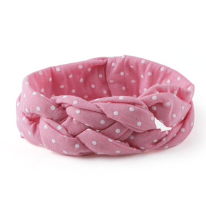Pink Twisted Design Headband for Baby Girls [AHA073]