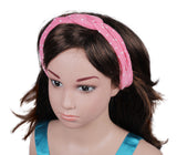 Pink Twisted Design Headband for Baby Girls [AHA073]