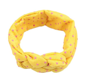 Yellow Twisted Design Headband for Baby Girls [AHA074]