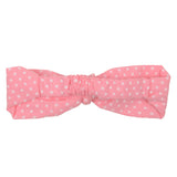 Pink Polka Dot Rabbit Ear Knot Headband for Baby Girls [AHA080]