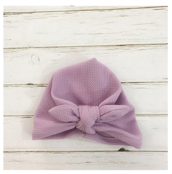Purple Knot Turban Headgear for Baby Girl [AHA084]