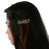 Gold Glitter SWEET Hairpin [AHA095]
