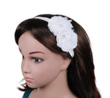 White Flower Elastic Baby Headband [AHA137]