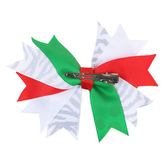 Christmas Grosgrain Ribbons Hair Clip Bow for Girls [AHA182]