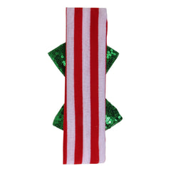 Christmas Fabric Baby Headband with Green Bow [AHA192]