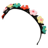 Colourful Flower Clips Hair Band for Girls [AHA214]