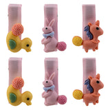 3 Pairs of Unicorn, Duck and Rabbit Hair Clips for Girls [AHA291]