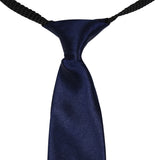 Kids Satin Dark Blue Tie [AKA015]