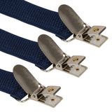 Dark Blue Solid Suspenders for Boys [AKA032]