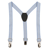 Blue Knitted Suspenders for Boys [AKA038]