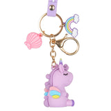 Purple Unicorn Keychain with Cute Fancy Charms Keychain [AKC003]