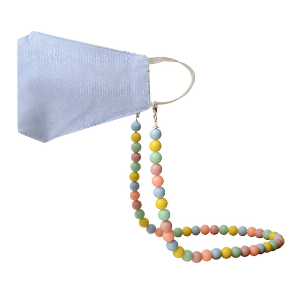 Colourful Pastel Beads Mask Chain for Kids [AMC001]