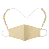 Silver Chain and Colourful Pastel Beads Mask Chain for Kids [AMC004]