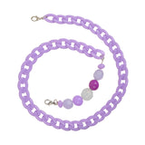 Shades of Purple Chain and Crystal Beads Mask Chain [AMC011]