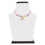 Light Pink Beads Unicorn Necklace and Bracelet Set [ANC021]