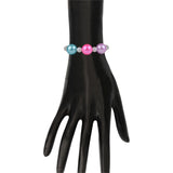Metallic White Beads Unicorn Bracelet, Earrings and Ring Set [ANC026]