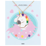 Colourful Unicorn Pendant with a Printed Gift Card for Young Girls [APD046]