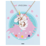 White and Pink Unicorn with a Printed Gift Card for Young Girls [APD048]