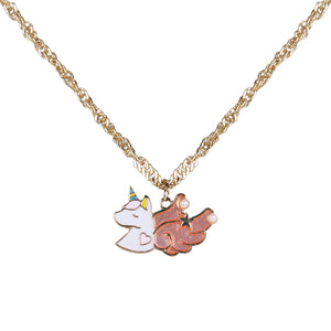 Unicorn with Wings Pendant with a Printed Gift Card and Message for Young Girls [APD051]